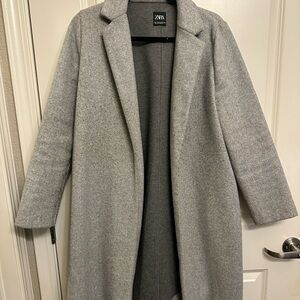Zara Women's Classic Gray Trench Coat